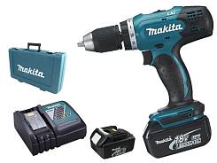 Шуруповерт Makita DDF453RFE, 18в, 42Нм